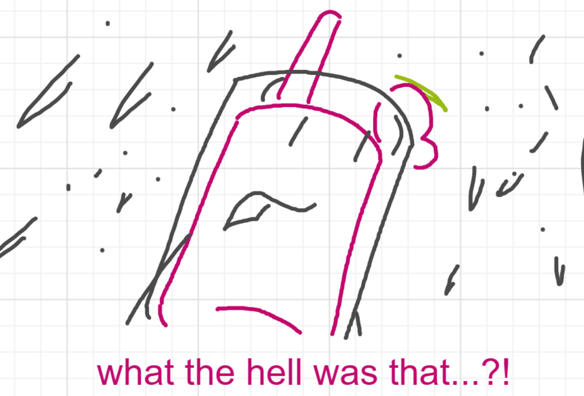 A panel from I've Been Everywhere, Man, episode nine of the Board Boards object show by Furretwalk/WalkingFurret.